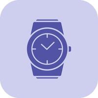 Stylish Watch Glyph Tritone Icon vector