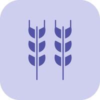 Wheat Glyph Tritone Icon vector