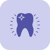 Tooth Glyph Tritone Icon vector