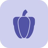 Capsicum Glyph Tritone Icon vector