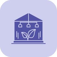 Greenhouse Glyph Tritone Icon vector
