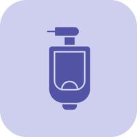 Urinal Glyph Tritone Icon vector