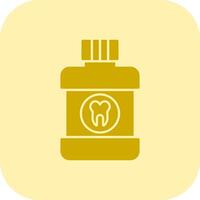 Mouthwash Glyph Tritone Icon vector