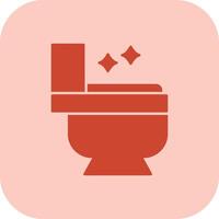 Toilet Glyph Tritone Icon vector