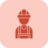 Builder Glyph Tritone Icon vector