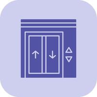 Elevator Glyph Tritone Icon vector