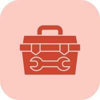 Toolbox Glyph Tritone Icon vector