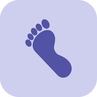 Footprint Glyph Tritone Icon vector