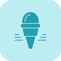Ice Cream Glyph Tritone Icon vector