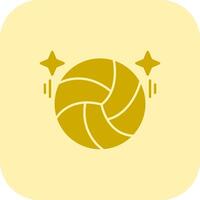 Volleyball Glyph Tritone Icon vector