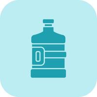 Water Flask Glyph Tritone Icon vector