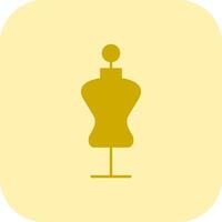 Mannequin Glyph Tritone Icon vector