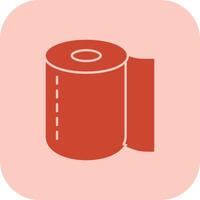 Toilet Roll Glyph Tritone Icon vector