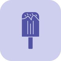 Ice Cream Glyph Tritone Icon vector