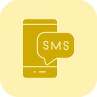 Sms Glyph Tritone Icon vector