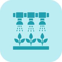 Irrigation System Glyph Tritone Icon vector