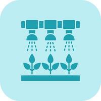 Irrigation System Glyph Tritone Icon vector