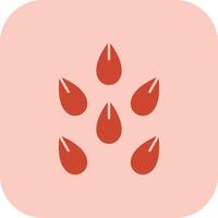 Seeds Glyph Tritone Icon vector