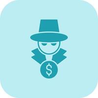 Fraud Glyph Tritone Icon vector