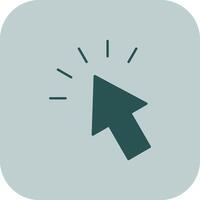Mouse Cursor Glyph Tritone Icon vector