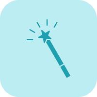 Magic Wand Glyph Tritone Icon vector