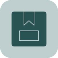 Package Box Glyph Tritone Icon vector