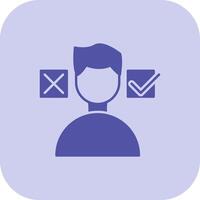 Decision Making Glyph Tritone Icon vector