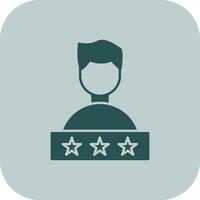 Satisfaction Glyph Tritone Icon vector