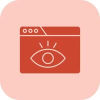 Visualization Glyph Tritone Icon vector
