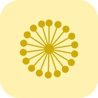 Mimosa Glyph Tritone Icon vector