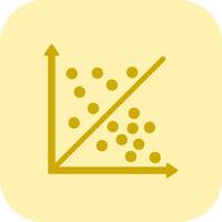 Scatter Graph Glyph Tritone Icon vector