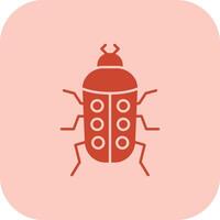 Insect Glyph Tritone Icon vector