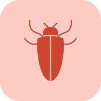 insecto glifo tritono icono vector