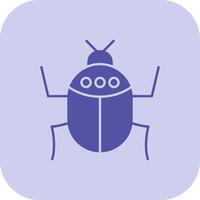 insecto glifo tritono icono vector