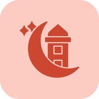Ramadan Glyph Tritone Icon vector