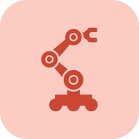 Robotics Glyph Tritone Icon vector