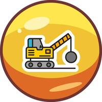 Demolition Truck Vector Icon