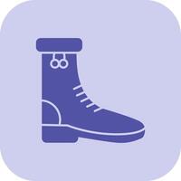 Rain Boots Glyph Tritone Icon vector