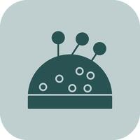 Pin Cushion Glyph Tritone Icon vector