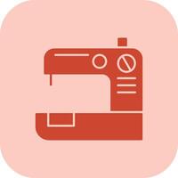 Sewing Machine  Glyph Tritone Icon vector