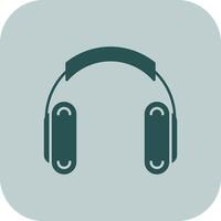 Headphones Glyph Tritone Icon vector