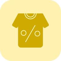Tshirt Glyph Tritone Icon vector
