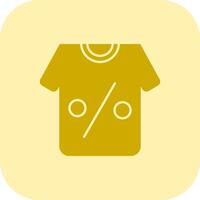 Tshirt Glyph Tritone Icon vector