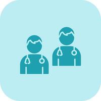 Doctors Glyph Tritone Icon vector