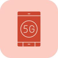 5g Glyph Tritone Icon vector