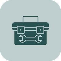 Tool Box Glyph Tritone Icon vector