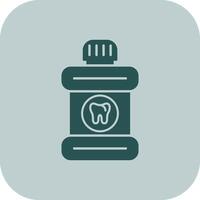 Mouthwash Glyph Tritone Icon vector