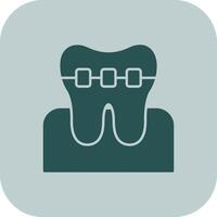 Braces Glyph Tritone Icon vector