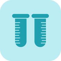 Test Tube Glyph Tritone Icon vector