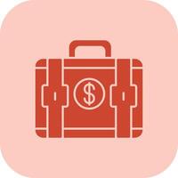 Suitcase Glyph Tritone Icon vector